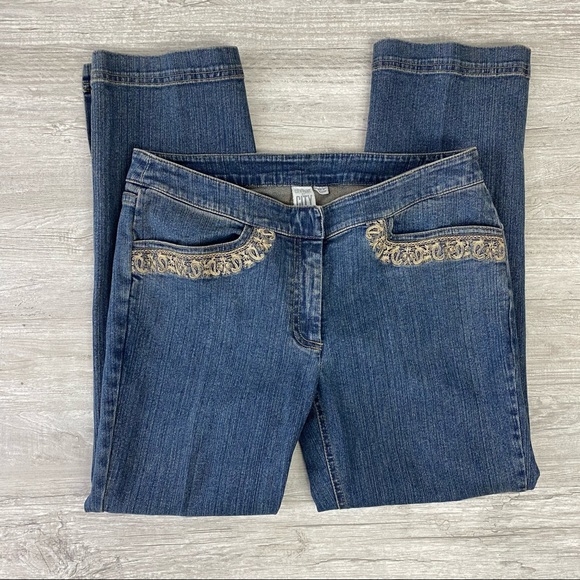 City DKNY Embroidered Jeans size 6 - Picture 2 of 10